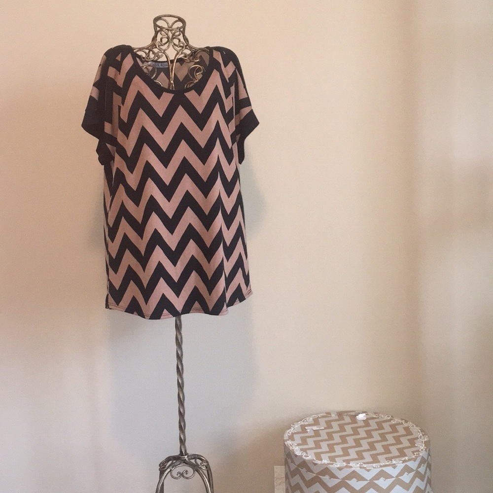 Chevron Print Blouse